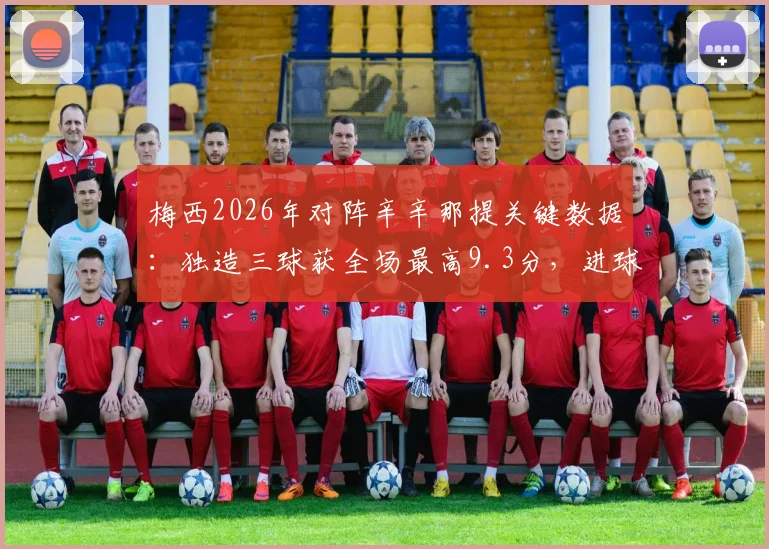 梅西2026年对阵辛辛那提关键数据：独造三球获全场最高9.3分，进球助攻全解析